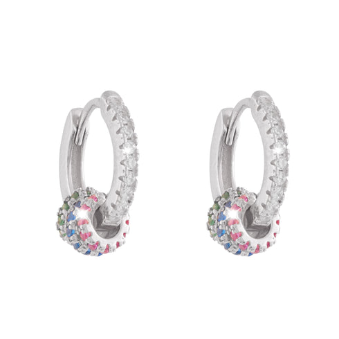 EARRINGS WITH COLORED CRYSTALS SGEOBB19
